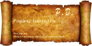 Pogány Daniella névjegykártya